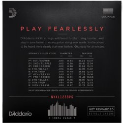 D'Addario NYXL1238PS, 012-038 NYXL Pedal Steel E9